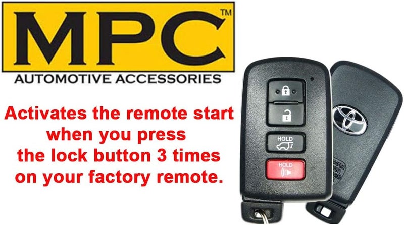 MPC Remote Start Kit Compatible with Toyota Highlander 2014-2019 || Plug and Play || Push Lock 3X to Start || Easy Install || USA Tech Support - Image 4